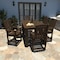Highwood Usa Lehigh 7pc Rectangular Counter Height Outdoor Patio Furniture Dining Set 72 x 42 AD-ST7LH2CO4BA-ACE - alternate 2